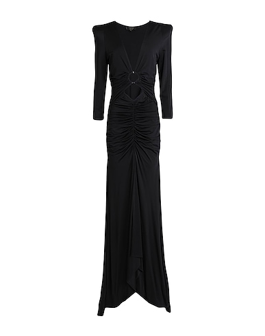W LES FEMMES by BABYLON Long dress NERO 97% Viscose, 3% Elastane