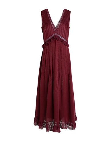 SEE BY CHLOÉ Long dress Burgundy 100% Cotton