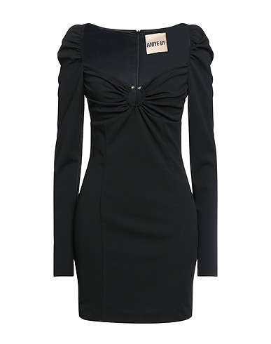 ANIYE BY Kurzes Kleid Schwarz 95% Polyester, 5% Elastan