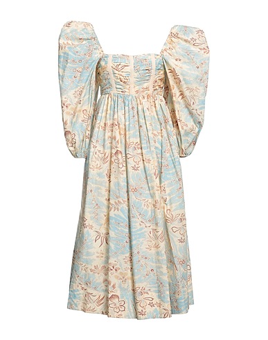 ULLA JOHNSON Midi dress Cream 100% Cotton