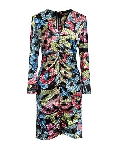 NORA BARTH Midi dress Black 79% Polyamide, 12% Viscose, 5% Elastane, 4% Metallic fiber