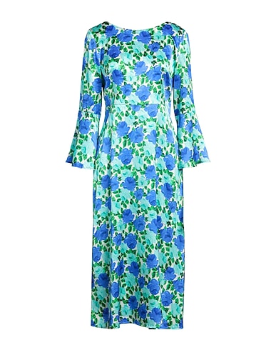 P.A.R.O.S.H. Midi dress Blue 93% Silk, 7% Elastane