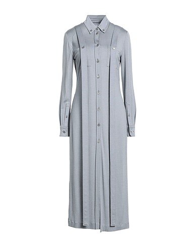 BURBERRY Vestito chemisier Grigio 52% Lana, 48% Seta