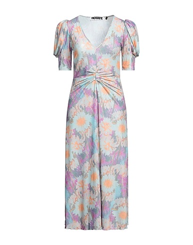 ROTATE BIRGER CHRISTENSEN Midi dress Sky blue 90% Polyester, 10% Elastane