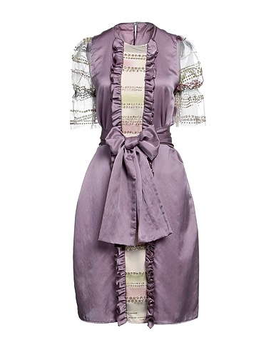 LARDINI Midi dress Mauve 51% Silk, 49% Cotton