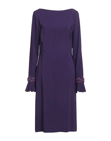 ALBERTA FERRETTI Midi dress Purple 97% Viscose, 3% Elastane, Polyamide, Glass, Acrylic