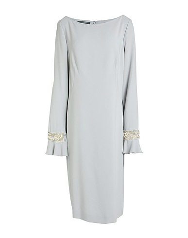 ALBERTA FERRETTI Midi dress Grey 97% Viscose, 3% Elastane, Polyamide, Glass, Acrylic