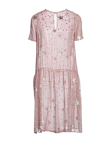 LARDINI Short dress Antique rose 58% Silk, 42% Viscose