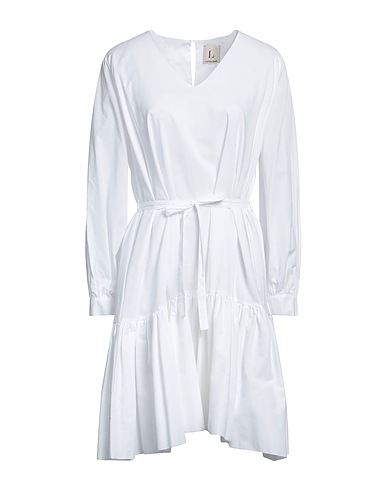 L' AUTRE CHOSE Office dress White 100% Cotton