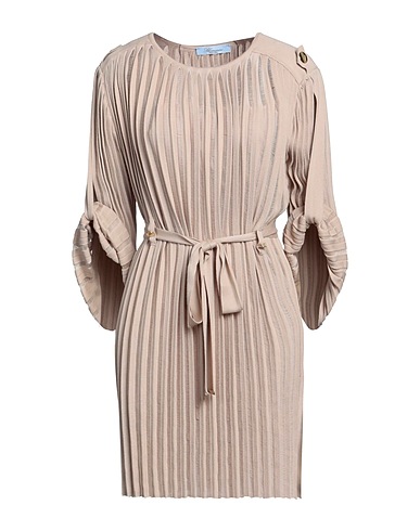 BLUMARINE Short dress Sand 100% Cotton
