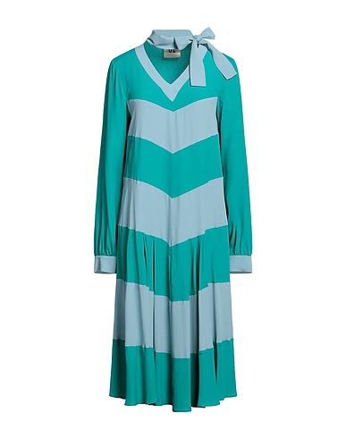 SEMICOUTURE Midi dress Emerald green 69% Acetate, 31% Silk