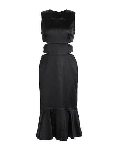 KARL LAGERFELD Midi dress CUT OUT DRESS
 Black 63% Acetate, 34% Nylon, 3% Elastane