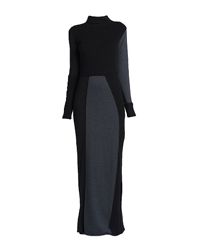 MM6 MAISON MARGIELA Long dress Black 85% Cotton, 15% Wool, Virgin Wool, Polyamide