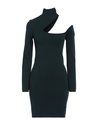 P.A.R.O.S.H. Kurzes Kleid Dunkelgrün 82% Viskose, 18% Polyurethan