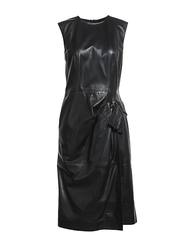 ALBERTA FERRETTI Midi dress Black Sheepskin
