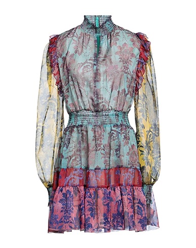 VERSACE JEANS COUTURE Short dress Turquoise 100% Polyester