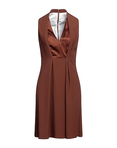 PHILOSOPHY di LORENZO SERAFINI Short dress Brown 100% Rayon