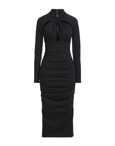 DOLCE&GABBANA Midi dress Black 72% Viscose, 23% Polyamide, 5% Elastane