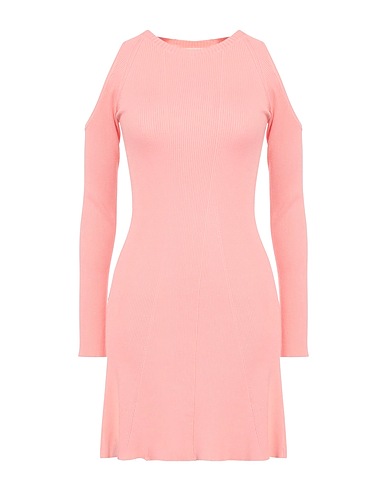 VICOLO Short dress Salmon pink 70% Viscose, 30% Polyester
