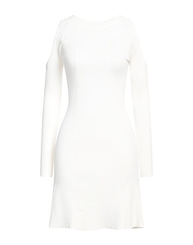 VICOLO Minivestido Blanco 70% Viscosa, 30% Poliéster