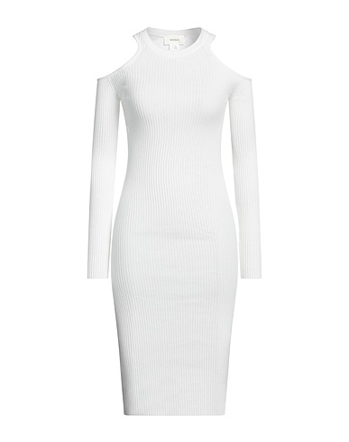 VICOLO Midi dress Ivory 70% Viscose, 30% Polyester