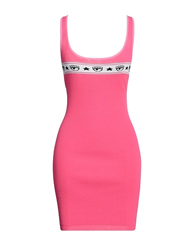 CHIARA FERRAGNI Sheath dress Fuchsia 65% Viscose, 35% Polyester, Cotton