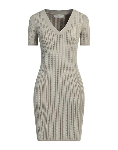 GUESS Sheath dress Sage green 62% Viscose, 38% Polyester