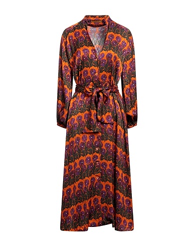 SIYU Midi dress Orange 100% Viscose