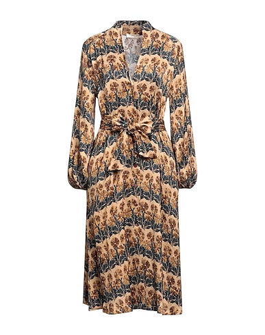 SIYU Midi dress Beige 100% Viscose