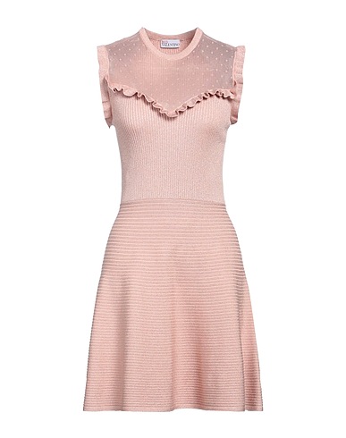 REDValentino Short dress Antique rose 70% Viscose, 26% Polyamide, 4% Textile fibres