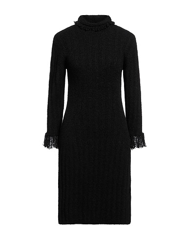 LIVIANA CONTI Short dress Black 42% Acrylic, 25% Polyester, 18% Wool, 15% Polyamide