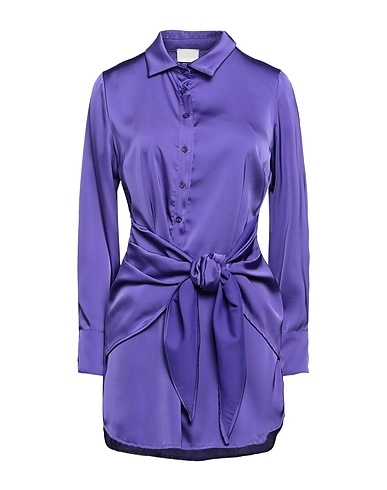 BERNA Shirt dress Purple 100% Polyester