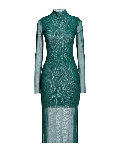 BAUM UND PFERDGARTEN Midi dress Dark green 94% Recycled polyester, 6% Elastane