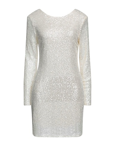 ANGELA DAVIS Short dress Ivory 100% Polyester