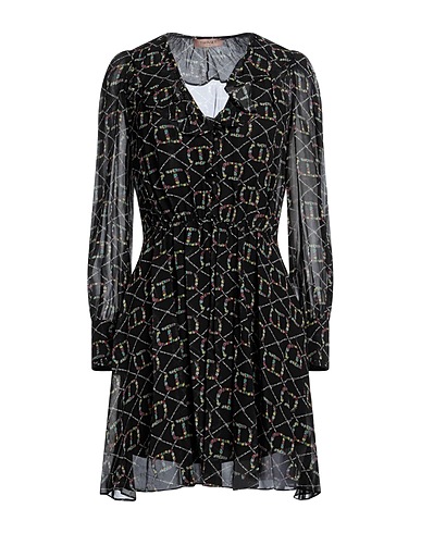 TWINSET Shirt dress Black 100% Polyester