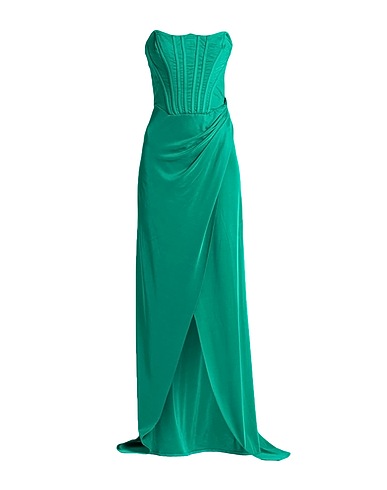 ELISABETTA FRANCHI Elegant dress Emerald green 96% Viscose, 4% Elastane