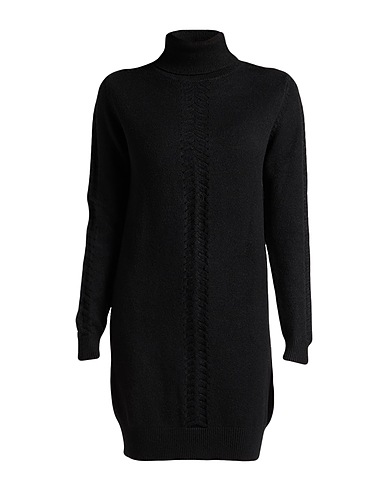 TAKE-TWO Short dress Black 51% Viscose, 28% Polyester, 21% Nylon