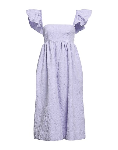 BAUM UND PFERDGARTEN Vestito midi Lilla 80% Poliestere, 20% Poliammide