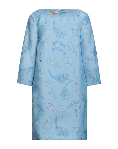 BAUM UND PFERDGARTEN Short dress Sky blue 58% Recycled polyester, 29% Polyamide, 13% Polyester