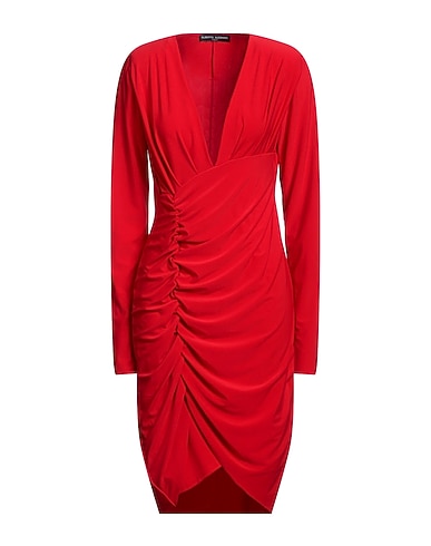 ALBERTO AUDENINO Midi dress Red 92% Polyester, 8% Elastane