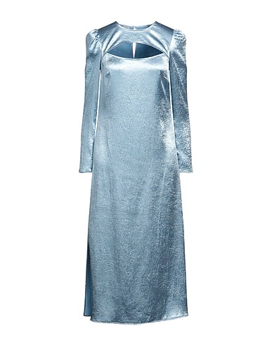 BAUM UND PFERDGARTEN Midi dress Sky blue 100% Polyester