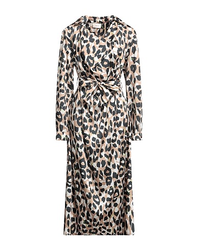 TOY G. Midi dress Beige 100% Polyester