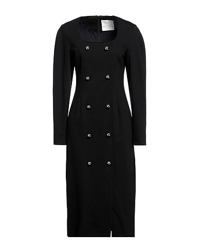 MEIMEIJ Midi dress Black 65% Viscose, 30% Polyamide, 5% Elastane
