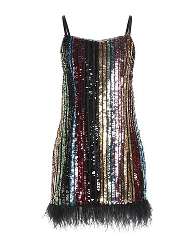 ALLURE Vestito corto Nero 100% Poliestere