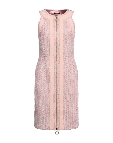 MARCIANO by GUESS Vestido midi Rosa claro 96% Fibras sintéticas, 2% Algodón, 1% Fibra metálica, 1% Lana