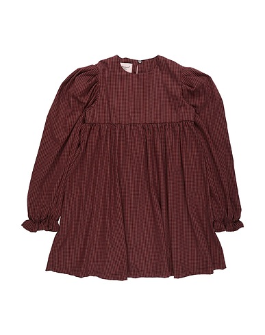 MARIUCCIA Dress Brick red 65% Polyester, 33% Viscose, 2% Elastane
