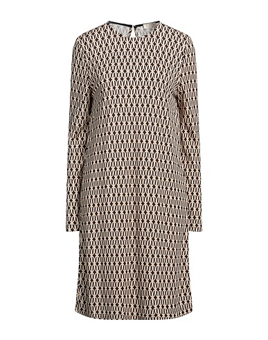 SIYU Short dress Brown 95% Viscose, 5% Elastane