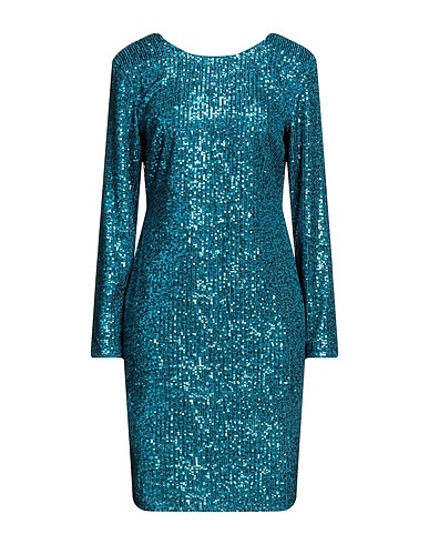 LE STREGHE Kurzes Kleid Tūrkis 100% Polyester