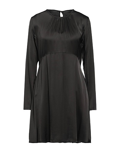 BERNA Vestito corto Nero 97% Viscosa, 3% Elastan