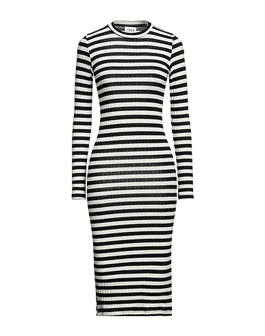 BERNA Midi dress Ivory 62% Polyester, 33% Viscose, 5% Elastane